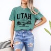 Simply Sage Market Women's Utah Forest Scene Short Sleeve Garment Dyed Tee - 2 of 4