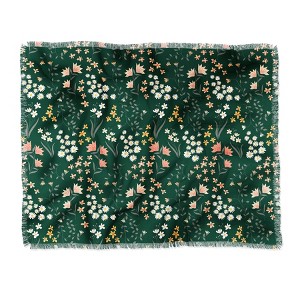 Emanuela Carratoni Meadow Flowers Theme Woven Throw Blanket - Deny Designs - 1 of 2