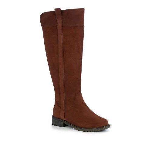 Waterproof suede knee high boots sales