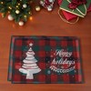 Unique Bargains Christmas Place Mats Flax Red White Green 11.8"x17.7" 2Pcs - 2 of 4
