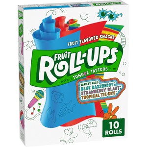Betty Crocker Fruit Roll-Ups Variety Fruit Flavored Snacks - 10ct - 1 of 4