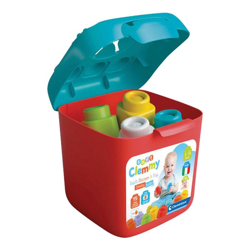 Creative Toy Company Baby Soft Clemmy Sensory Bucket - 15 Blocks, 3 of 4