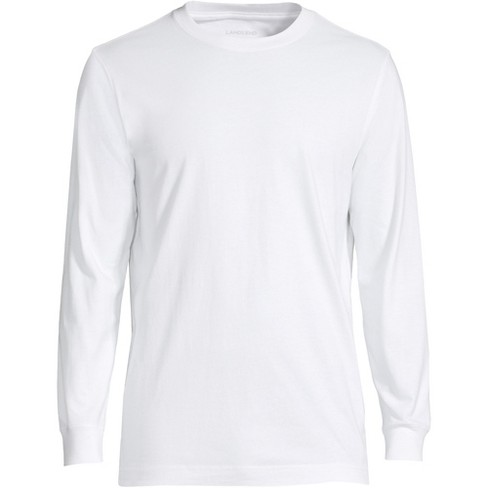 Lands' End Men's Big Long Sleeve Super-t - 4x Big - White : Target