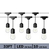 Costway 36FT LED Outdoor Waterproof Commercial Grade Patio Globe String Light Bulbs - 4 of 4