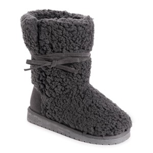 Essentials by MUK LUKS Women's Clementine Boots-Dark Grey Heather 10 - 1 of 4