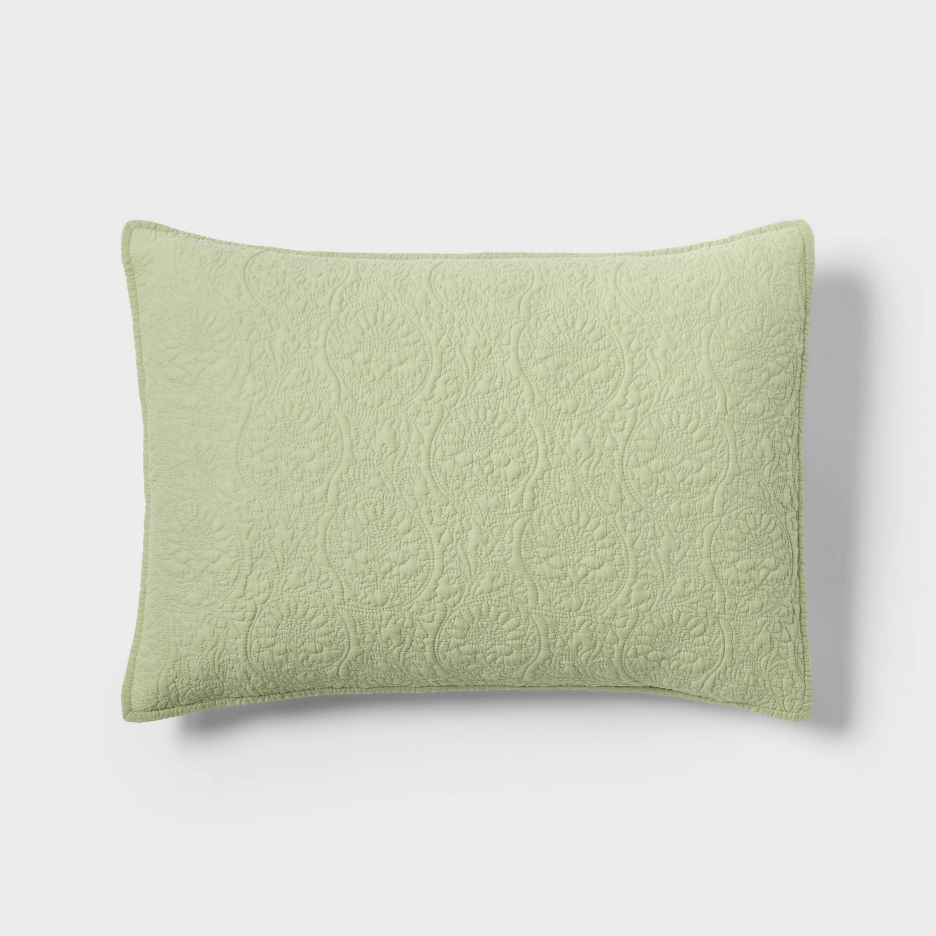 Heirloom Floral Stitch Quilt Pillow Sham - Threshold™