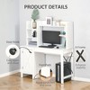 PAGED Computer Desk Modern 47 Inch Office Desk with Storage Shelves for Office and Study - 3 of 4