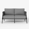 LayinSun Outdoor Patio Woven Rope Loveseat, 2-Person Deep Seating Modern Sofa 2-Seat for Outside - 2 of 4