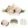 Unique Bargains Women's Styling Simulated Flowers Side Comb 1 Pc - 3 of 4