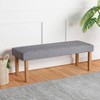 Linen Bench Gray - Boss Office Products - 2 of 3