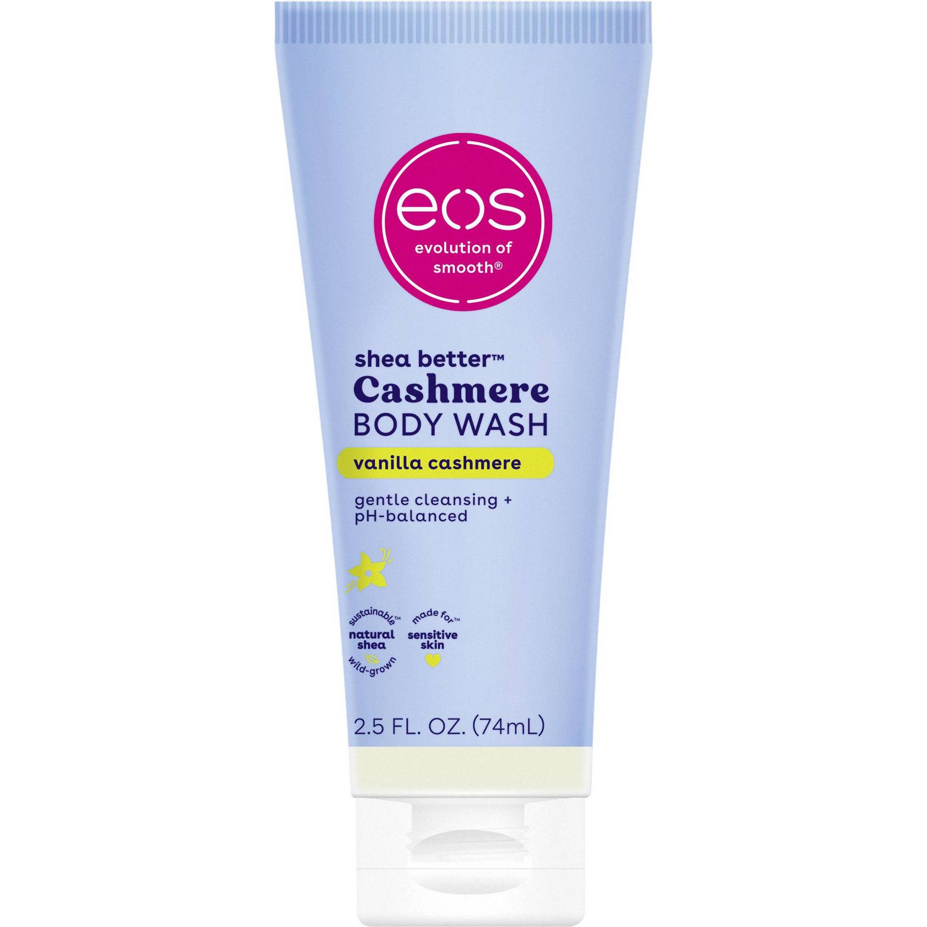eos Mini Body Wash - Travel Size - Vanilla Cashmere - 2.5 fl oz