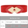 INSPIRE CHIC Women's Golden Leaf Stretchy Fashion Vintage Elegant Elastic Waist Belts 1 Pc - 4 of 4