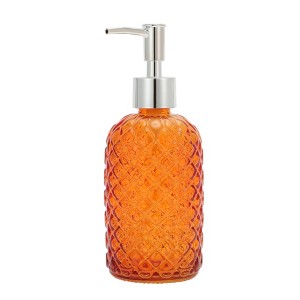 Unique Bargains Cylinder Argyle Soap Dispenser 1 Pc - 1 of 4