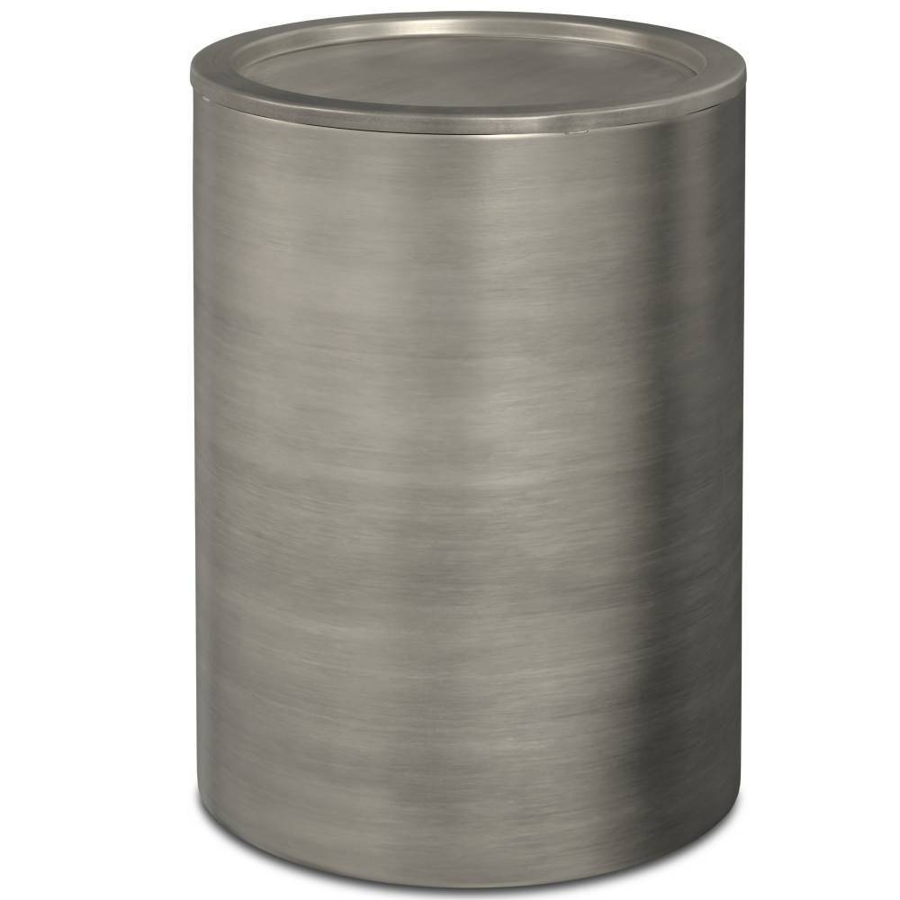 Ledger Metal Side Table Antique Silver - WyndenHall: Modern, No Assembly, Scratch-Resistant