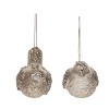 Transpac Glass 5.5 in. Gold Christmas Glitter Bird Ornament Set of 2 - 2 of 4