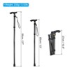 Unique Bargains Aluminum Alloy Quick Lock Collapsible Hiking Trekking Poles 33-37 Inch 2 Pcs - 2 of 4