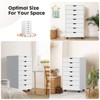 NicBex 7-Drawer Chest Mobile File Cabinet with Wheels Lateral Mobile Filing Under Desk Storage for Home, Office Organization - 4 of 4