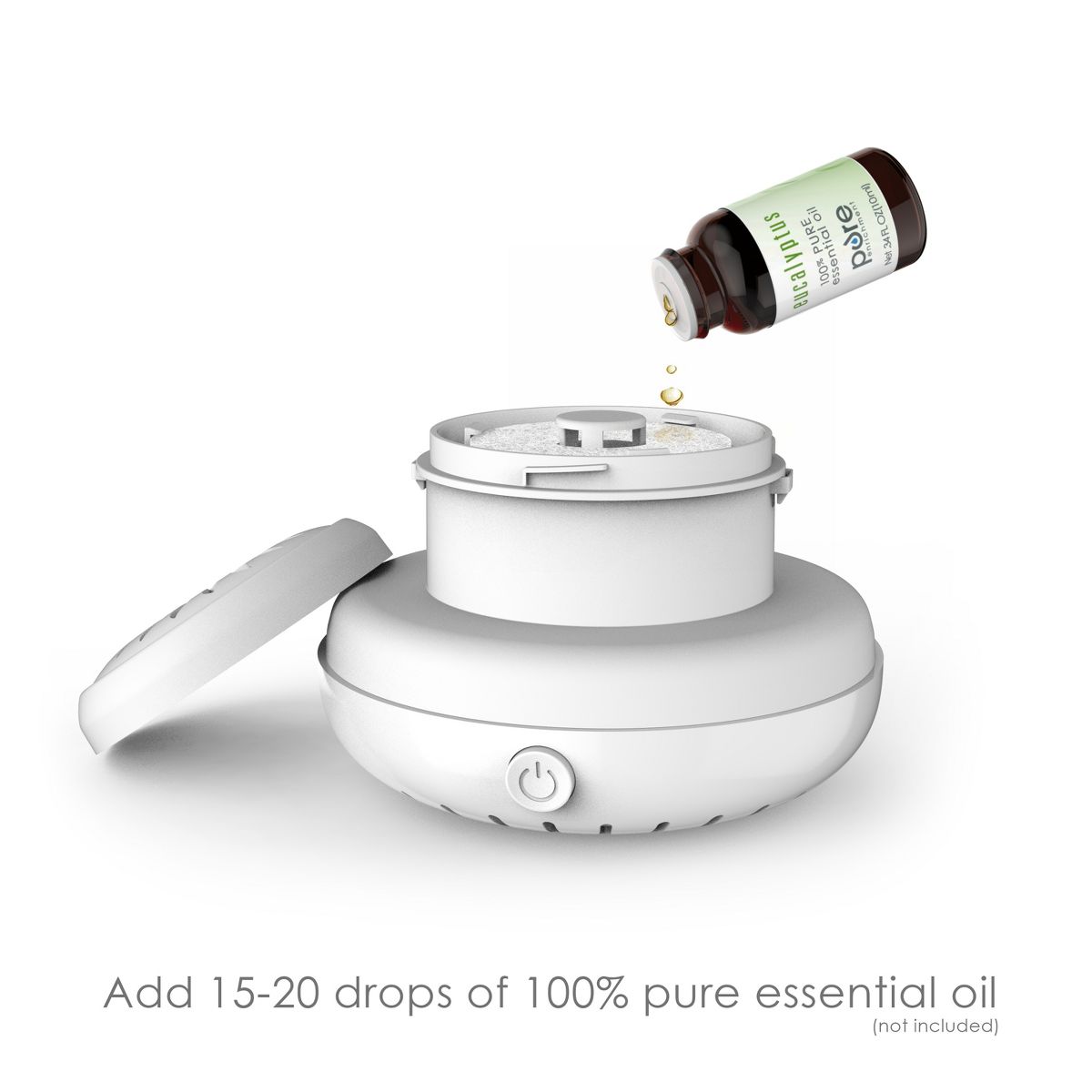 Breeze USB Oil Diffuser - Pure Enrichment: Portable, Phthalate-Free, Essential Oil Compatible, Quiet Operation - thumbnail 4