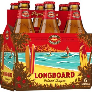 Kona Longboard Island Lager Beer - 6pk/12 fl oz Cans - 1 of 4