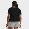 Women's Short Sleeve Polo Collar Pullover Sweater - A New Day™ - 2 of 3