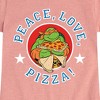 Girls' - Teenage Mutant Ninja Turtles - Peace Love Pizza Fitted Short Sleeve Graphic T-Shirt - 2 of 4