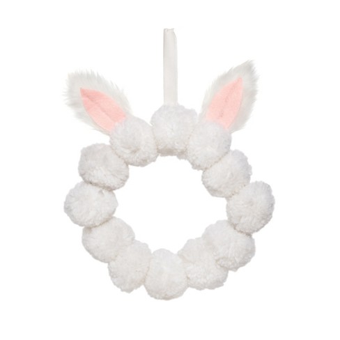 C&F Home Fabric Bunny Wreath Ornament - image 1 of 3