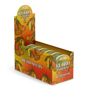 Iconic Candy Retro Sours – Citrus, Tangerine, Mango - Classic Hard Candy in Tin Cans – 1 Pack, 8 Pack, or 3 Flavor Variety Pack - 1 of 1