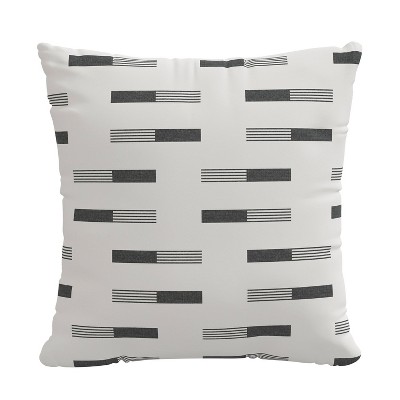 18" x 18" Outdoor Decorative Throw Pillow Nigel Charcoal - Skyline Furniture