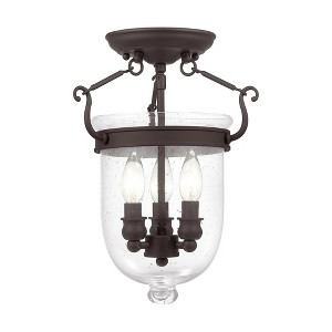 Livex Lighting Jefferson 3 - Light Flush Mount in  Bronze - 1 of 1