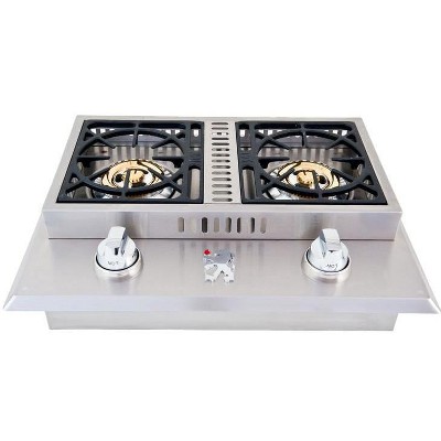 Lion Premium Grills Stainless Steel Drop In Propane Gas Double Side Burner - L1707