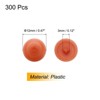 Unique Bargains Plastic Decoration Furniture White Screw Cap Covers - 2 of 4