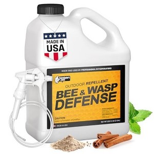Exterminators Choice Bee and Wasp Defense, 1 Gallon Spray, Natural Bee Deterrent for Patio, Indoor and Outdoor Use, Safe for Kids and Pets - 1 of 4