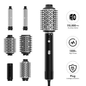 NICEBAY Hair Dryer Brush, Hot Air Styler with 110000RPM Brushless Motor, Blow Dryer Brush for Fast Drying Curling Volumizing Straightening Styling - 1 of 4