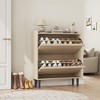 Shoe Cabinet with Flip Drawers, Wooden Shoe Organizer Cabinet with Adjustable Shelf, Shoe Storage for Entryway, Hallway, Living Room - 3 of 4
