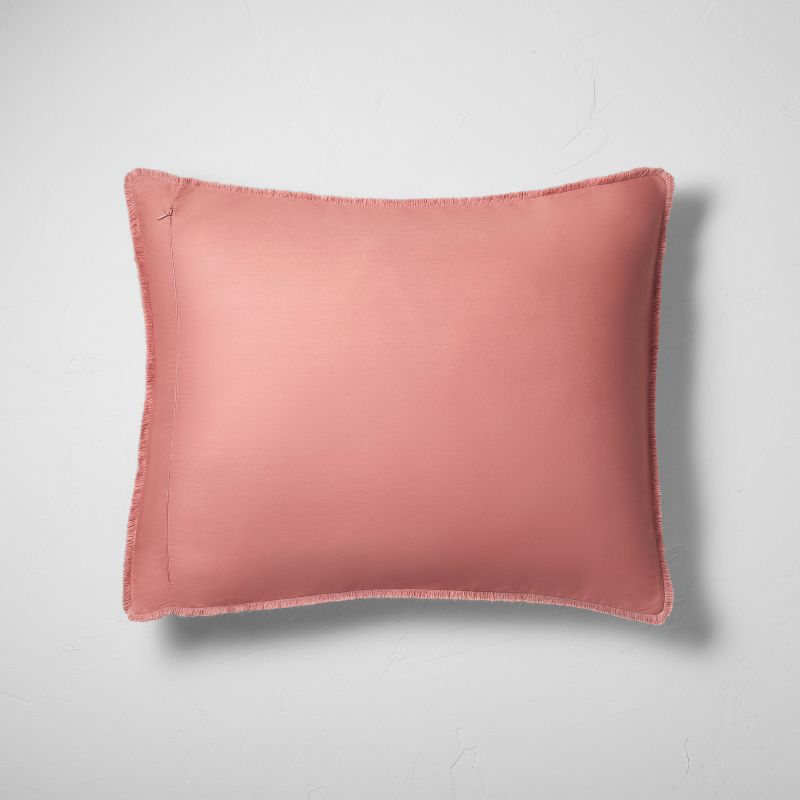 Textured Chambray Cotton Pillow Sham - Casaluna™, 4 of 9
