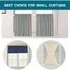 2 Pack Tension Rod Oval Spring White Curtain Rods 36 - 60 Inch Adjustable No Drilling for Doors Windows - 4 of 4