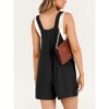 Women's Summer Casual Rompers Bib Short Overalls Loose Linen Jumpsuit Beach Outfits - 3 of 4