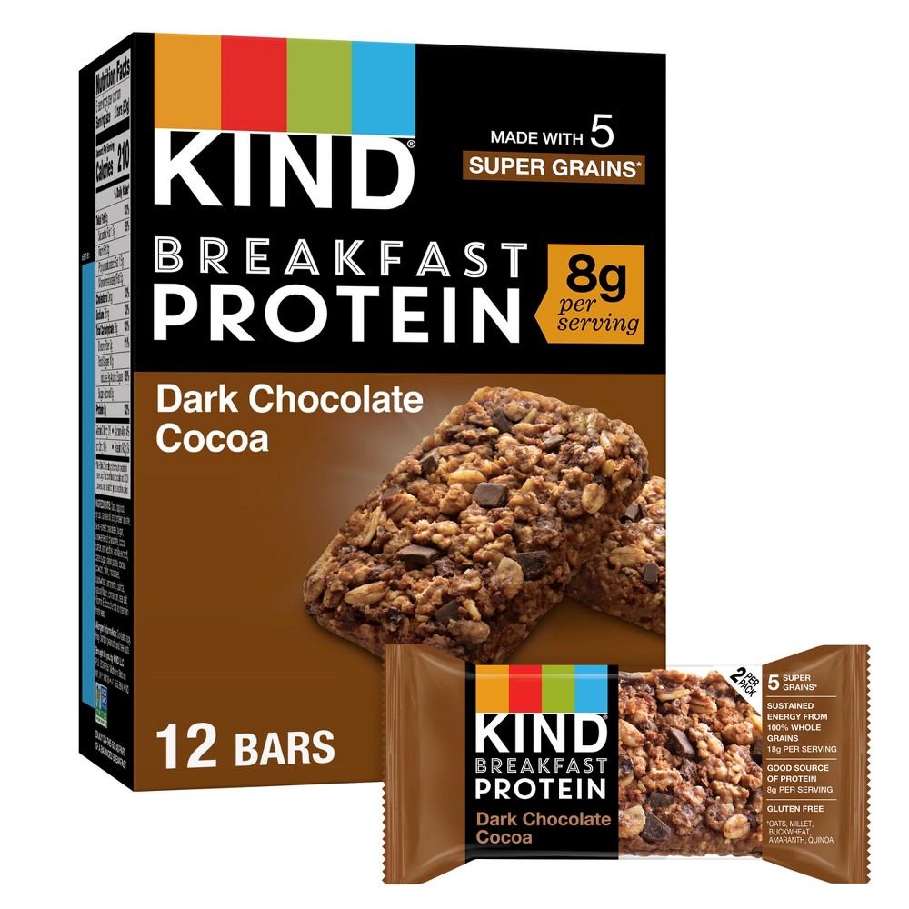 Photos - Mixer KIND Breakfast Dark Chocolate Protein Bars - 10.58oz 