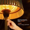 ZACHVO 1500W Halogen Woven Shade Electric Patio Heater with Pull Cord Switch, Tip-over Protection & Shower-Proof Design,Green - 2 of 4