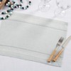 Saro Lifestyle Leno Stripe Elegance Placemat (Set of 4) - 4 of 4
