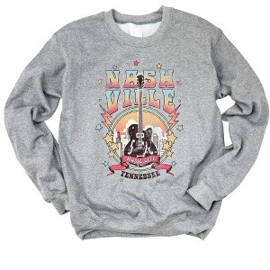 Simply Sage Market Women's Graphic Sweatshirt Nashville Tennessee Guitar - 1 of 2