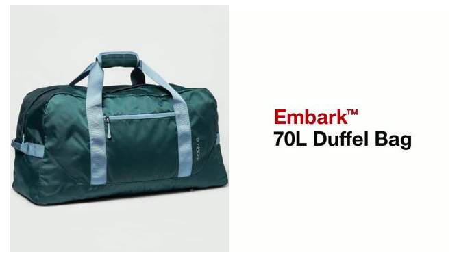 70L Packable Duffel Bag - Embark™, 2 of 8, play video