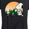 Women's - Peanuts - Campfire Snoopy and Woodstock Short Sleeve Graphic T-Shirt - 2 of 4
