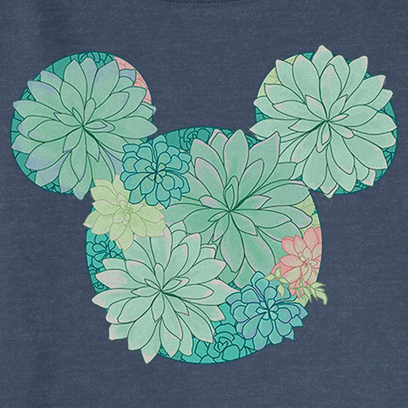 Juniors Womens Mickey & Friends Botanical Logo Sweatshirt, 2 of 5