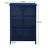 NicBex Modern Sideboard Cabinet with Glass Doors Freestanding Large Kitchen Buffet Storage Cabinet for Kitchen,Living Room,Blue - 2 of 4