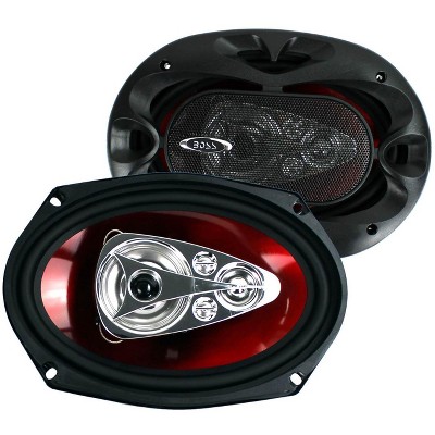 2) BOSS CHAOS CH6950 6x9" 5-Way 600W Car Coaxial Audio Stereo Speakers Pair