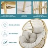 Bestier Outdoor Wicker Egg Chair, Rattan Chair with Cushion, Oversized Patio Lounge Chair for Outdoor, Indoor, Balcony, Backyard, Garden - 4 of 4