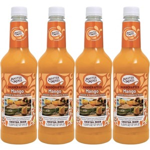 Master of Mixes 4 Pack Mango Daiquiri Margarita 1L - Ready to Use - 1 Liter Bottle (33.8 Fl Oz) - Mixer Perfect for Bartenders and Mixologists - 1 of 3