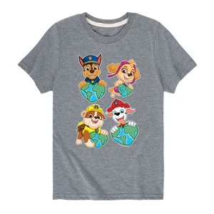 Boys' - Paw Patrol - Heart Earth Short Sleeve Graphic T-Shirt - 1 of 4