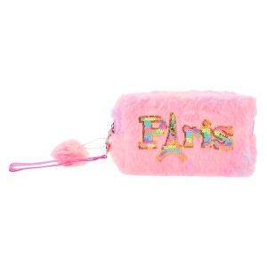 Unique Bargains Women's Portable Sequin Pris Makeup Bag 1 Pc - 1 of 3